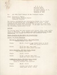 Y.W.C.A. Southern Region Memorandum, November 2, 1950