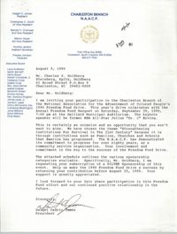 Letter from Dwight C. James to Charles Goldberg, August 9, 1990