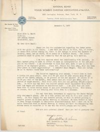 Letter from Cordella A. Winn to Ella L. Smyrl, December 2, 1932