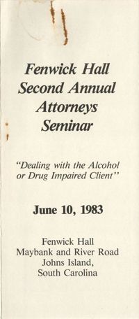 Fenwick Hall Second Annual Attorney Seminar, Pamphlet, June 10, 1983