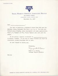 Letter from Marguerite D. Greene, September 8, 1967