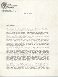 Response from Captain M.C. McKearn, Letter from William A. Glover to Friend, May 6, 1987