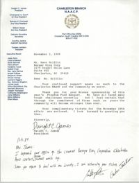 Letter from Dwight C. James to Dave Griffith, November 2, 1989