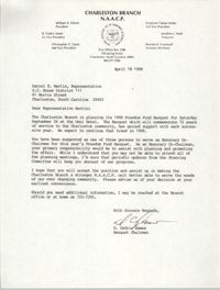 Letter from D. Cedric James to Daniel E. Martin, April 18, 1988