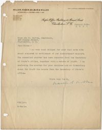 Letter from Walter B. Wilbur to Ada C. Baytop, January 26, 1921