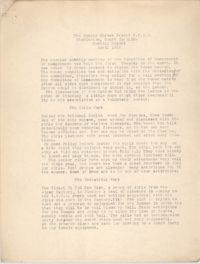 Monthly Report for the Coming Street Y.W.C.A., April 1938