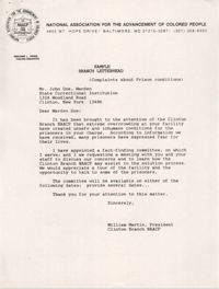 Sample, Letter from William Martin to John Doe