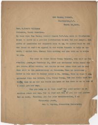 Letter from Ada C. Baytop to G. Croft Williams, March 28, 1922