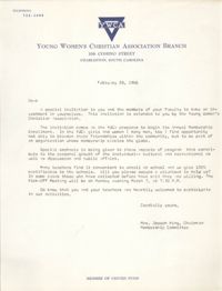 Letter from Mrs. Joseph King, February 28, 1966