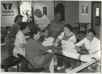 Photograph of People Quilting