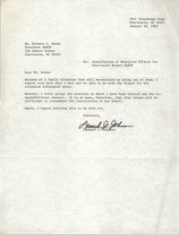 Letter from Leonard J. Johnson to Delbert L. Woods, January 28, 1983