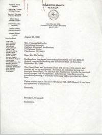 Letter from Brenda Cromwell to Frances McCarthy, August 10, 1990