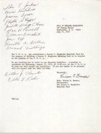 Letter from Vivian E. Frader, July 27, 1979