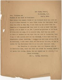 Letter from Ada C. Baytop to T. T. Hyde, May 8, 1923