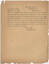 Letter from Ada C. Baytop to Clarence Fordham, May 14, 1923