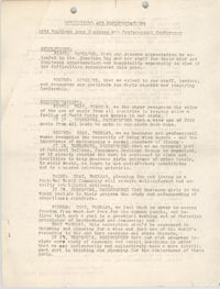 Resolutions and Recommendations, 1942 Southern Area Business and Professional Conference