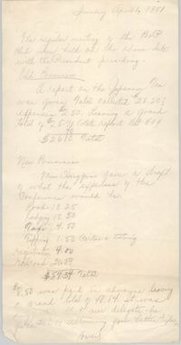 Minutes of the B. and P. Club, April 1, 1951