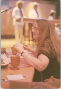 Photograph of a Woman Eating