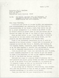 Letter from Reginald C. Barrett Jr. to Gus Pearlman, March 3, 1986