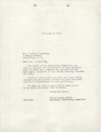Letter from Laura McFall to Lucille Poinsette, February 8, 1951