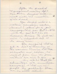 Minutes to the Board of Management, Coming Street Y.W.C.A., September 9, 1941