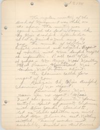 Minutes to the Board of Management, Coming Street Y.W.C.A., October 7, 1941