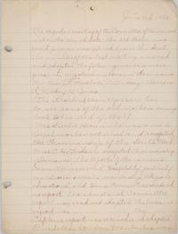 Minutes of the Committee of Management, Coming Street Y.W.C.A., June 3, 1925