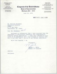 Letter from Mendel J. Davis to William Saunders, June 22, 1979