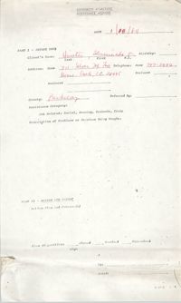 Community Relations Assistance Request, January 18, 1984