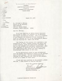 Letter from William Saunders to William B. Whitney, August 27, 1979