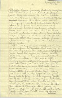 Handwritten COBRA Notes, November 7, 1977