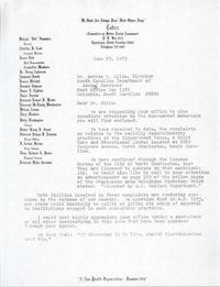 Letter from J. Arthur Brown to Archie C. Ellis, June 23, 1975