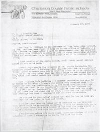 Letter from Dwight Ives to J. L. Brockington, January 17, 1975