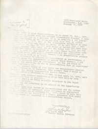 Letter from Leroy Ward to William K. Langford, February 18, 1977