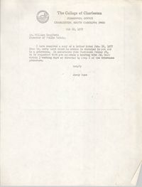 Letter from Jerry Nuss to William Langford, February 22, 1977