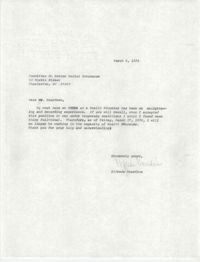 Letter from Alfreda Gourdine to William Saunders, March 6, 1978