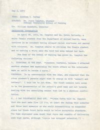 COBRA Memorandum from Aundrea I. Harney to Joyce Hampton, May 5, 1975