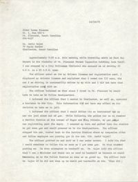 Letter from Elder Isaac Simmons to David Major, December 16, 1975