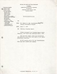 COBRA Memorandum, April 5, 1979