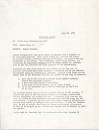 Letter from Daniel Hope III to Harry King, June 30, 1978