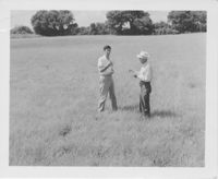John R. Jeffries and W.H. Mikel, Jr. in a Field