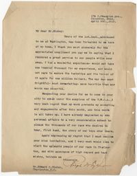 Letter to Edward Mickey, April 9, 1919