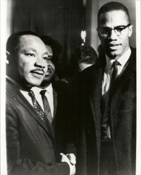 Photograph, Martin Luther King Jr. and Malcolm X