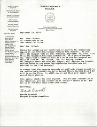 Letter from Brenda Cromwell to Ethel Wilson, September 14, 1990