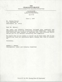 Letter from Brenda C. Murphy to Thomas Manuel, June 4, 1993