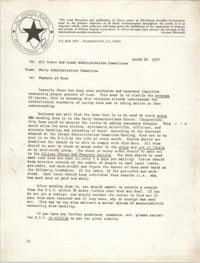 All African People's Revolutionary Party Memorandum, March 30, 1977