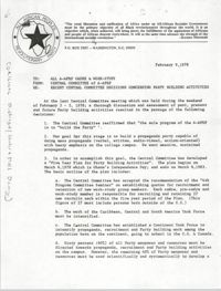 All African People's Revolutionary Party Memorandum, February 9, 1978