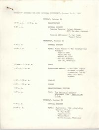 Tentative Schedule for Student Organization for Black Unity National Conference, 1969