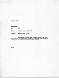 Memorandum from Erle Johnston, Jr., May 12, 1967