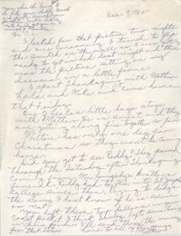 Letter from Pauline Taggert Sellers to Cleveland Sellers, December 9, 1965